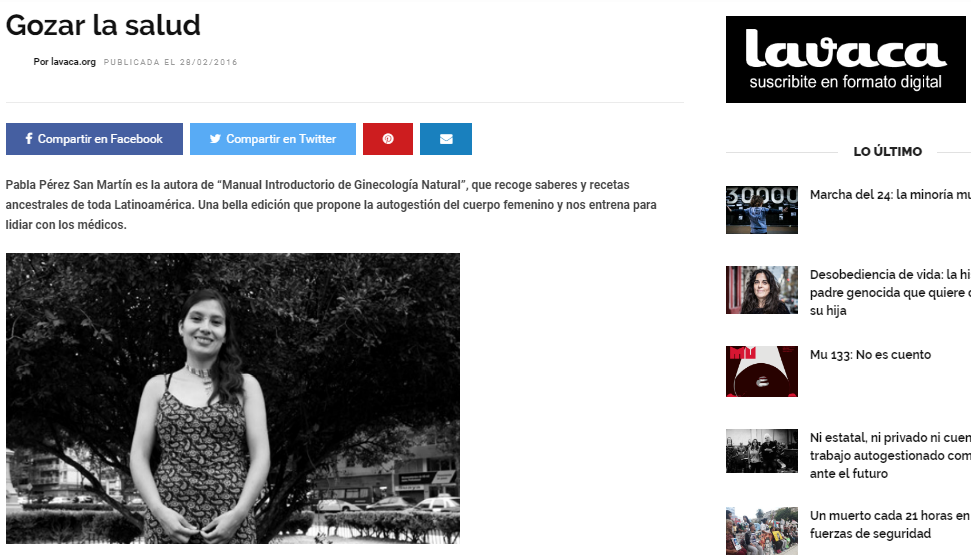 GOZAR LA SALUD – La vaca.org