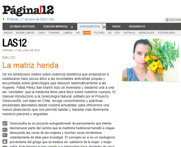 LA MATRIZ HERIDA – Página 12